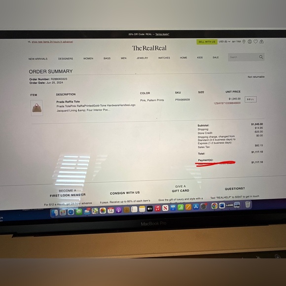 Prada Pink and Green Raffia Tote - Picture 8 of 8